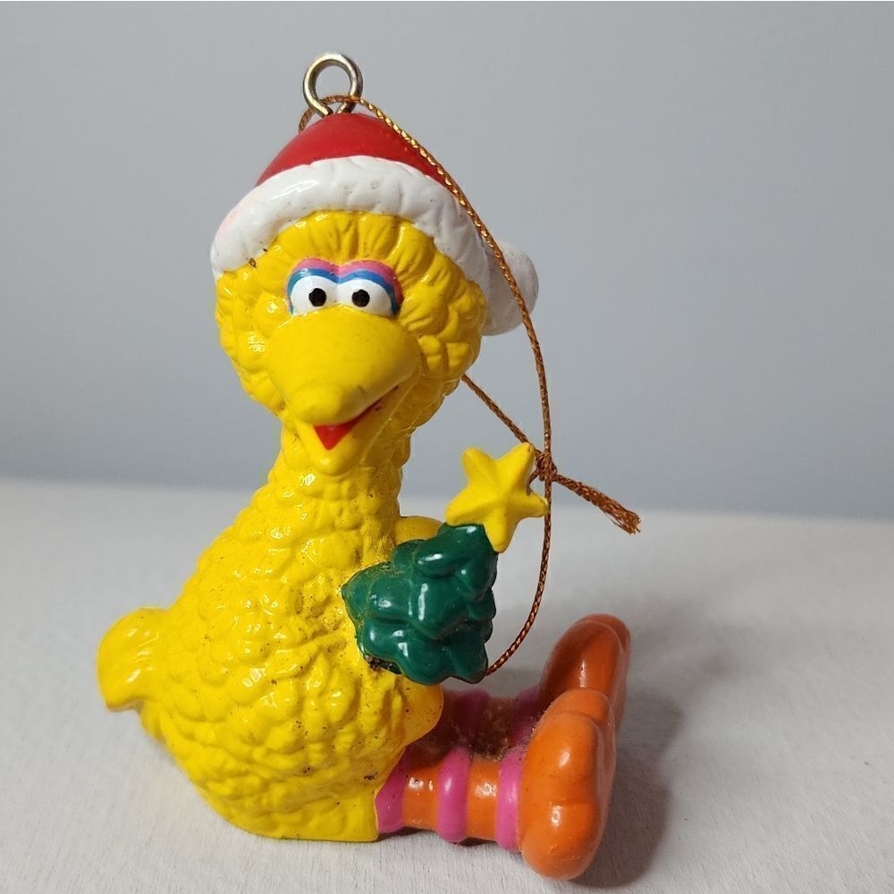 Sesame Street Big Bird Holding Christmas Tree Christmas Ornament 3.25”